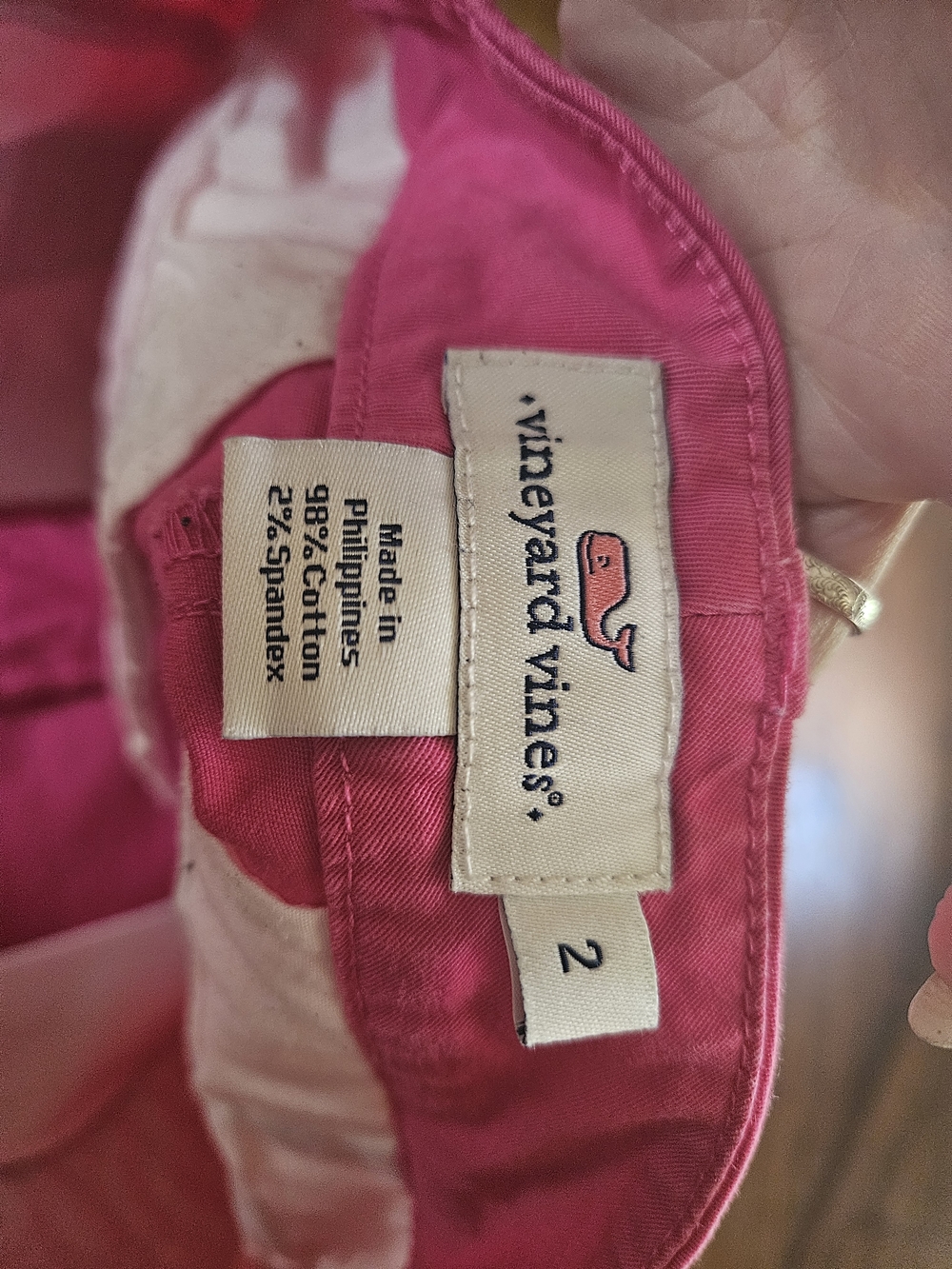 Vineyard Vines Hot Pink Whale Embroidered Shorts - Picture 3 of 3